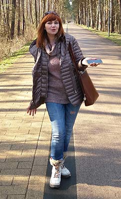 Cheerful woman Galina from Kharkov (Ukraine), 53 yo, hair color red
