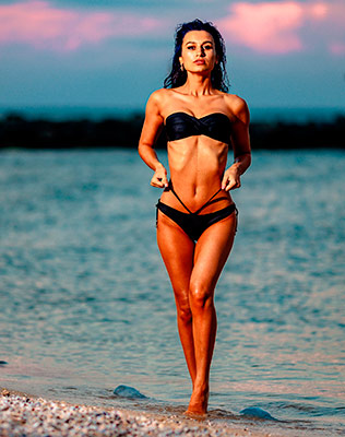 Intelligent girl Anjelika in bikini from Sofia (Bulgaria), 26 yo, hair color black