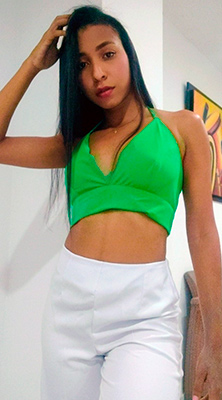 Oldfashioned lady Neiris from Bogota (Colombia), 25 yo, hair color brown