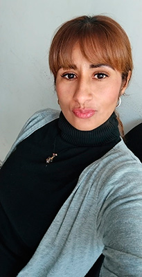 Artistic wife Juana Maria from Bogota (Colombia), 40 yo, hair color brown