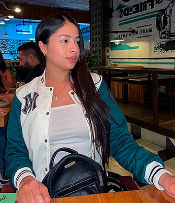 Passionate lady Danna Andrea from Medellin (Colombia), 28 yo, hair color black
