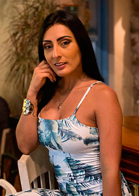 Independent woman Ana Rita from Medellin (Colombia), 34 yo, hair color black