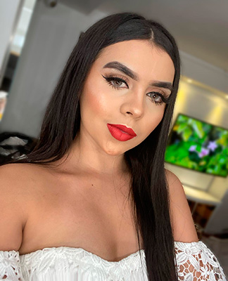 Womanly lady Laura Marcela from Medellin (Colombia), 20 yo, hair color black
