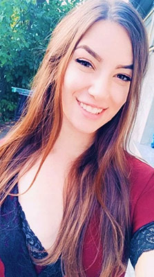 Active girl Marina from Cherkassy (Ukraine), 24 yo, hair color black