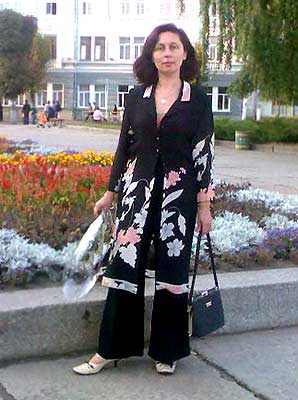 Elegant woman Angelina from Zhitomir (Ukraine), 58 yo, hair color peroxide blonde