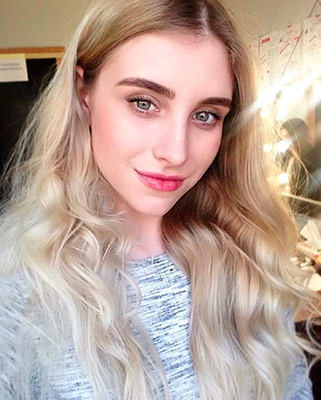 Balanced girl Alina from Krivoy Rog (Ukraine), 24 yo, hair color blonde