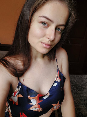 Tenderhearted lady Veronika from Dnipro (Ukraine), 19 yo, hair color brown