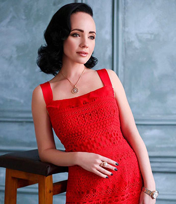 Sensitive wife Anna from Kiev (Ukraine), 42 yo, hair color black