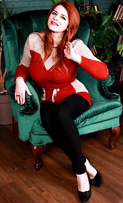 Dreamy bride Elena from Kiev (Ukraine), 47 yo, hair color red-haired