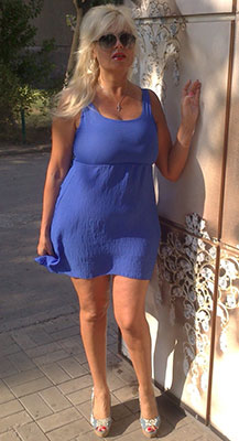 Modest woman Tat'yana from Mariupol (Ukraine), 57 yo, hair color blonde
