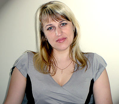 Playful woman Svetlana from Nikolaev (Ukraine), 44 yo, hair color light brown