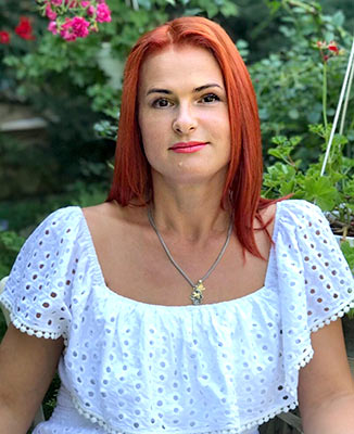 Bright woman Marina from Nikolaev (Ukraine), 50 yo, hair color red-haired