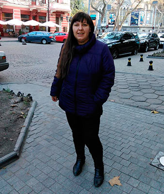 Optimistic woman Oksana from Odessa (Ukraine), 38 yo, hair color brunette