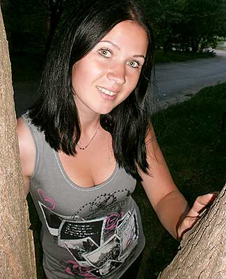 Positive lady Anna from Poltava (Ukraine), 38 yo, hair color black