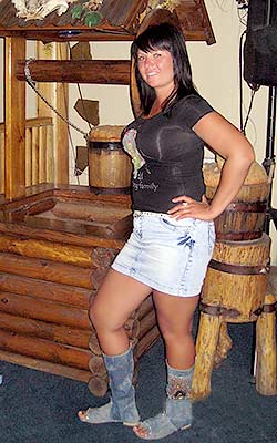 Pleasant woman Oksana from Poltava (Ukraine), 43 yo, hair color black
