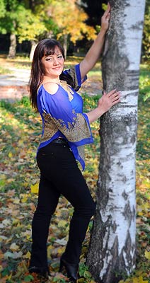 Jolly bride Lyuda from Lubny (Ukraine), 47 yo, hair color chestnut