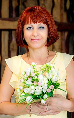 Cheerful bride Natal'ya from Pologi (Ukraine), 57 yo, hair color chestnut