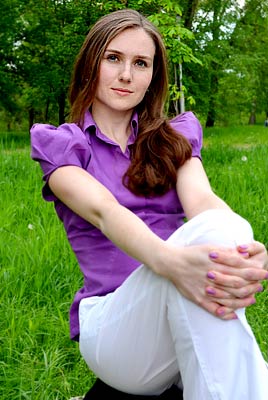 Calm woman Aleksandra from Zaporozhye (Ukraine), 39 yo, hair color brown-haired