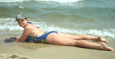 Serious lady Elena in bikini from Vinnitsa (Ukraine), 44 yo, hair color red-haired
