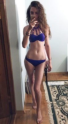 Pleasant lady Veronika in bikini from Zaporozhye (Ukraine), 36 yo, hair color black